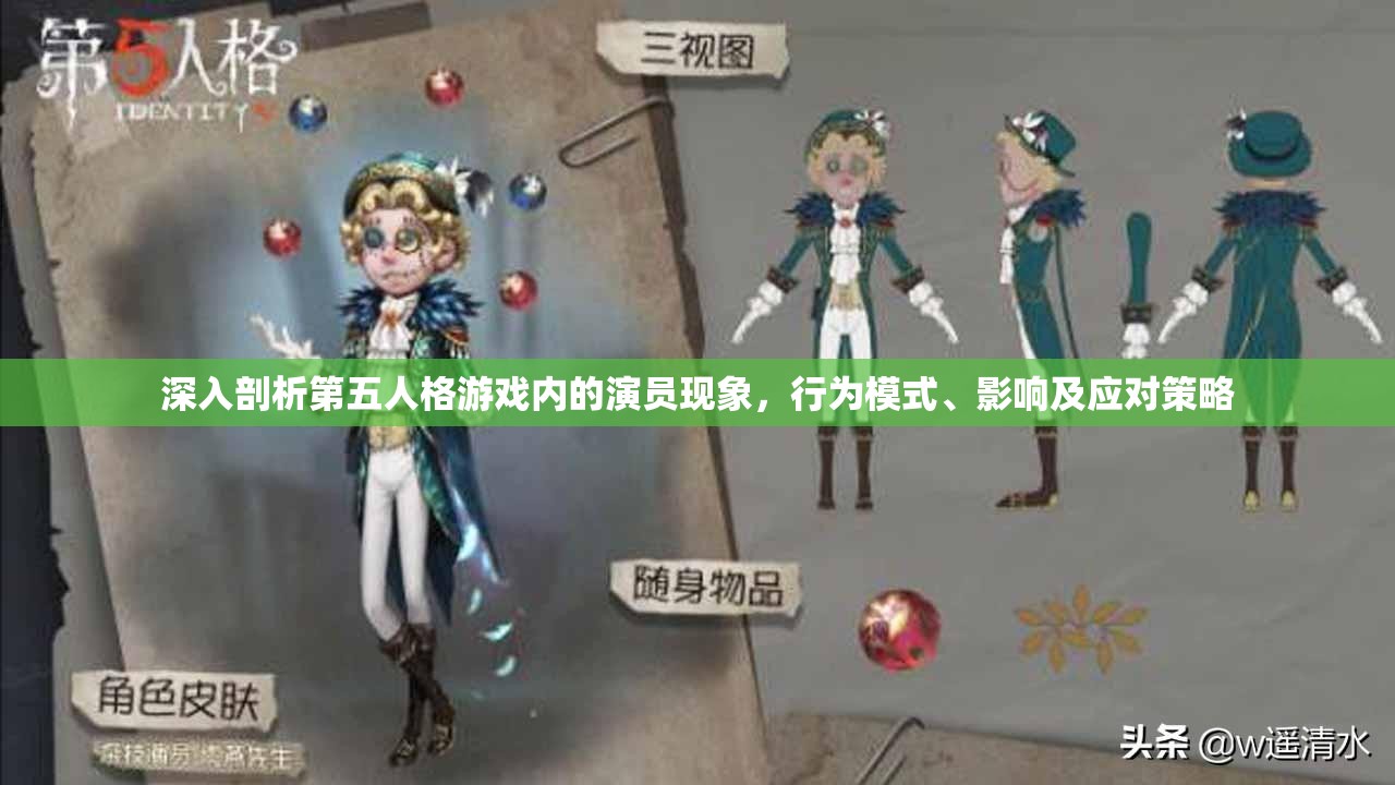 深入剖析第五人格游戏内的演员现象，行为模式、影响及应对策略
