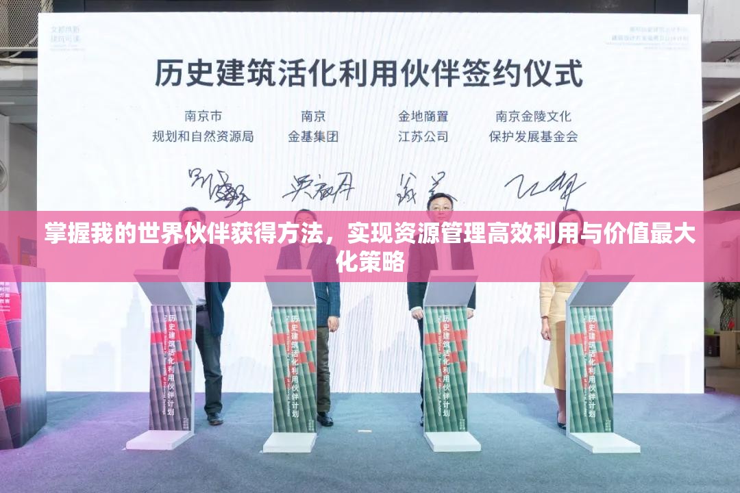 掌握我的世界伙伴获得方法，实现资源管理高效利用与价值最大化策略