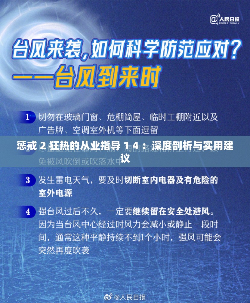 惩戒 2 狂热的从业指导 1 4 ：深度剖析与实用建议