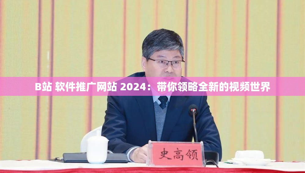 B站 软件推广网站 2024：带你领略全新的视频世界