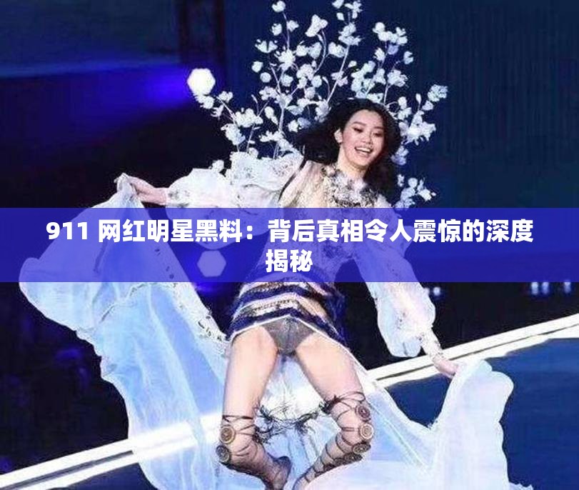 911 网红明星黑料：背后真相令人震惊的深度揭秘