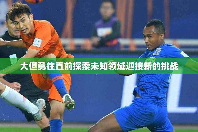 大但勇往直前探索未知领域迎接新的挑战