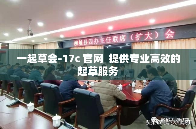 一起草会-17c 官网  提供专业高效的起草服务