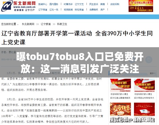 曝tobu7tobu8入口已免费开放：这一消息引发广泛关注
