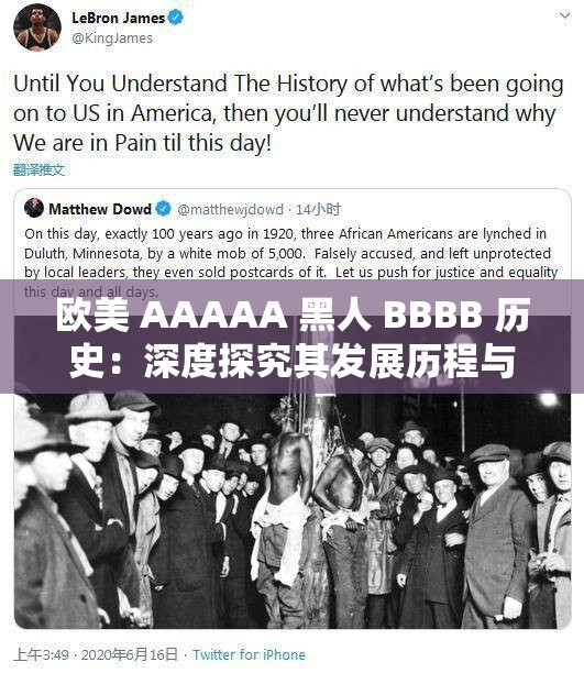 欧美 AAAAA 黑人 BBBB 历史：深度探究其发展历程与社会影响