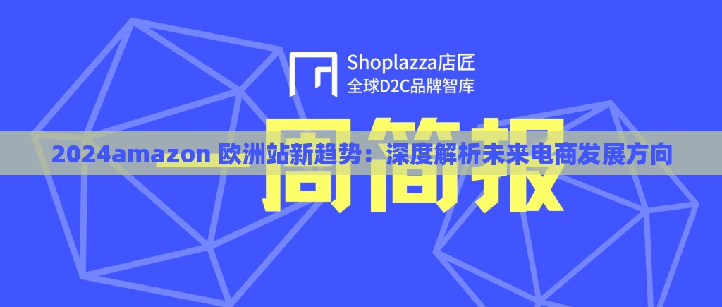 2024amazon 欧洲站新趋势：深度解析未来电商发展方向
