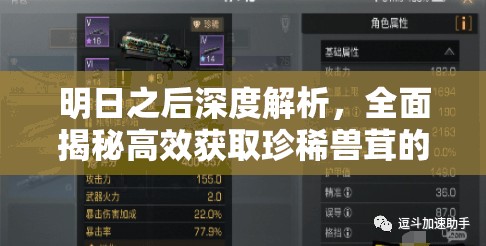 明日之后深度解析，全面揭秘高效获取珍稀兽茸的实用方法与技巧