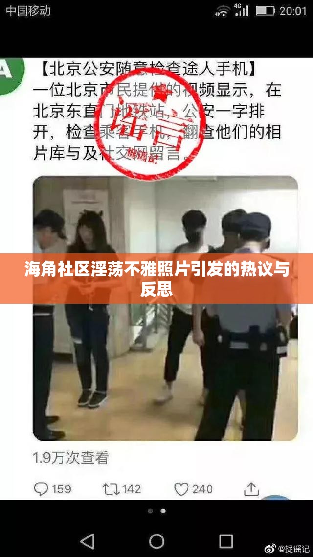 海角社区淫荡不雅照片引发的热议与反思