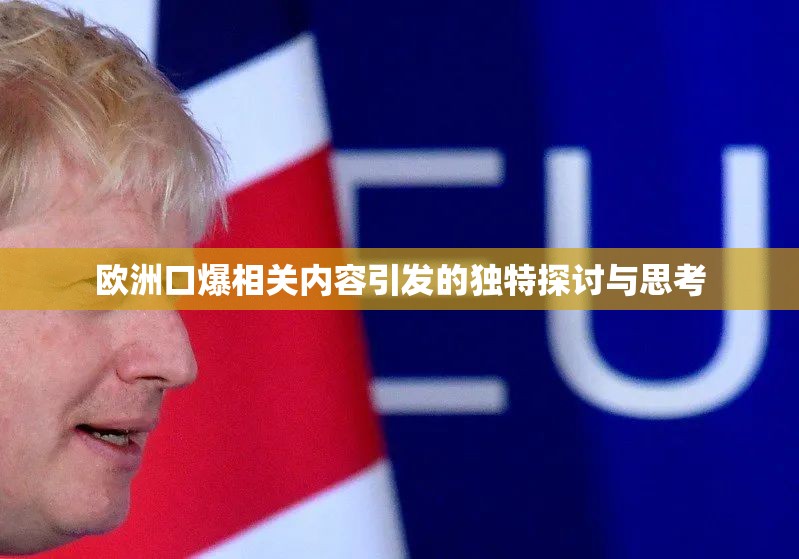 欧洲口爆相关内容引发的独特探讨与思考