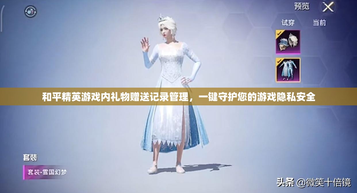 和平精英游戏内礼物赠送记录管理，一键守护您的游戏隐私安全