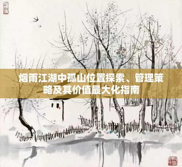 烟雨江湖中孤山位置探索、管理策略及其价值最大化指南