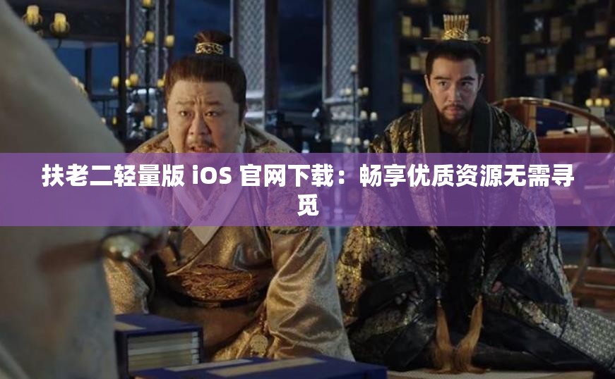 扶老二轻量版 iOS 官网下载：畅享优质资源无需寻觅