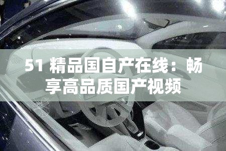 51 精品国自产在线：畅享高品质国产视频