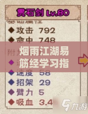 烟雨江湖易筋经学习指南，资源管理技巧与避免浪费，实现价值最大化