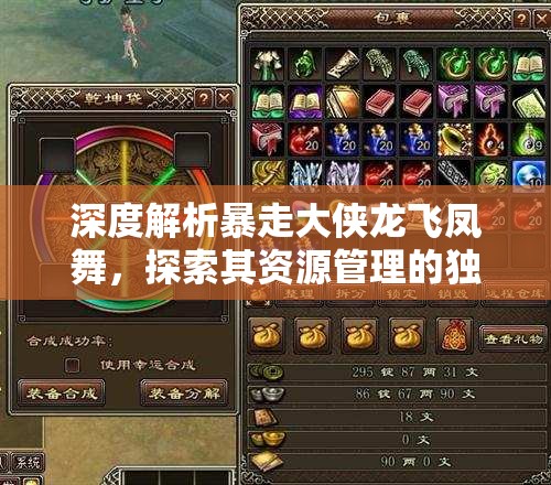 深度解析暴走大侠龙飞凤舞，探索其资源管理的独特艺术与策略