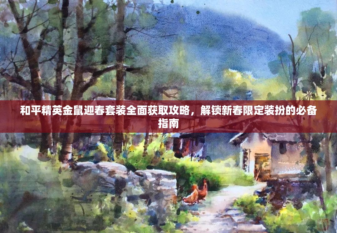 和平精英金鼠迎春套装全面获取攻略，解锁新春限定装扮的必备指南