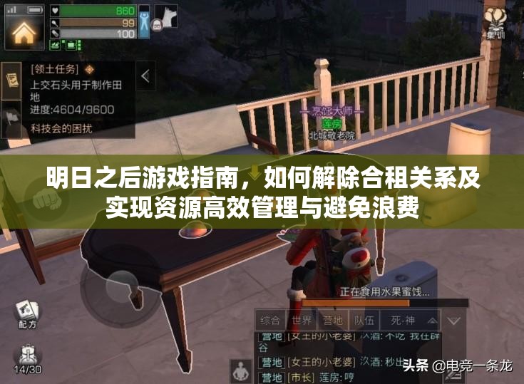 明日之后游戏指南，如何解除合租关系及实现资源高效管理与避免浪费