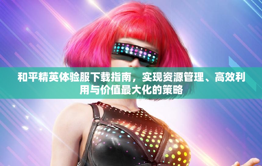 和平精英体验服下载指南，实现资源管理、高效利用与价值最大化的策略