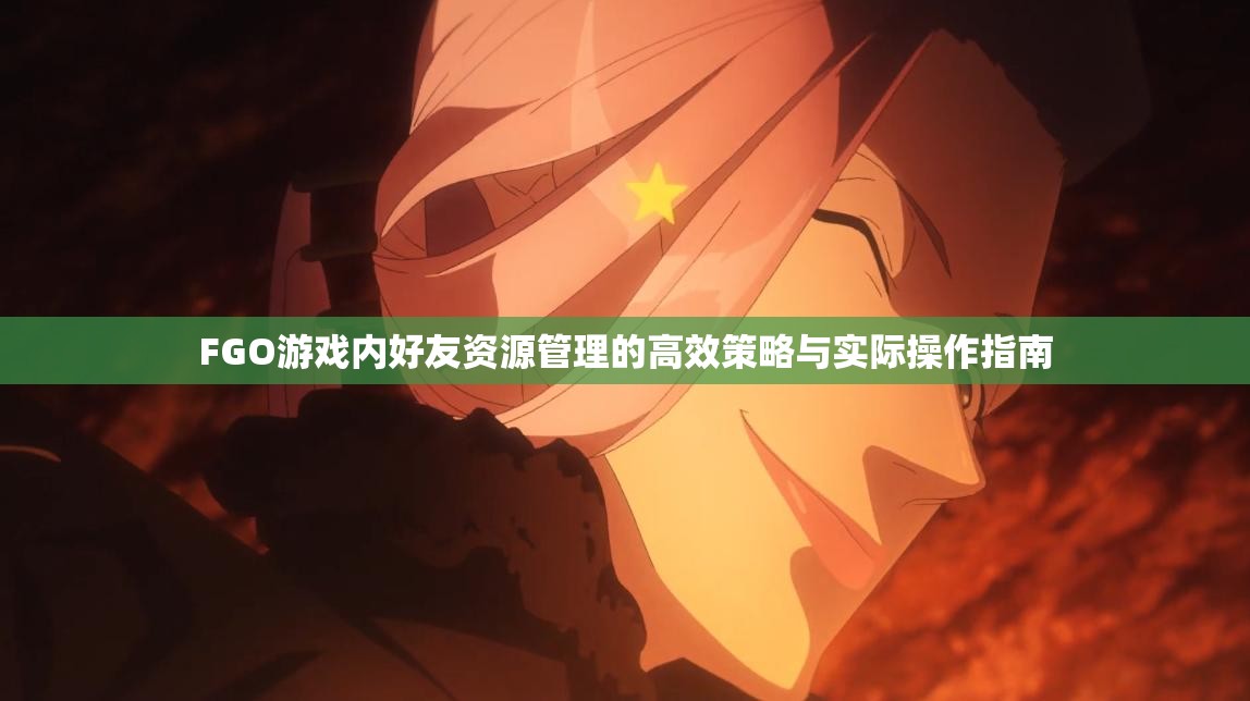 FGO游戏内好友资源管理的高效策略与实际操作指南