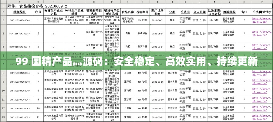 99 国精产品灬源码：安全稳定、高效实用、持续更新