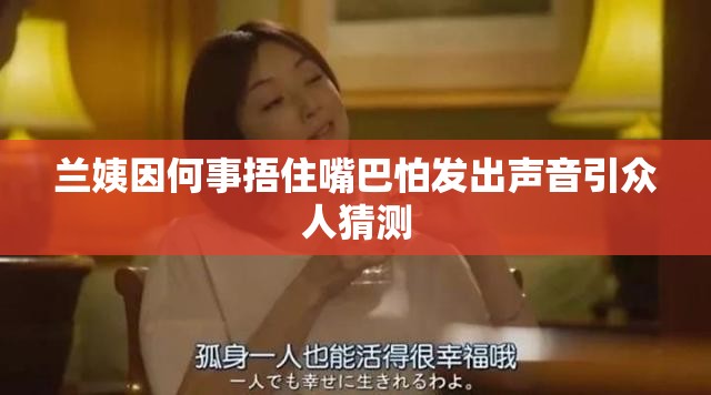 兰姨因何事捂住嘴巴怕发出声音引众人猜测