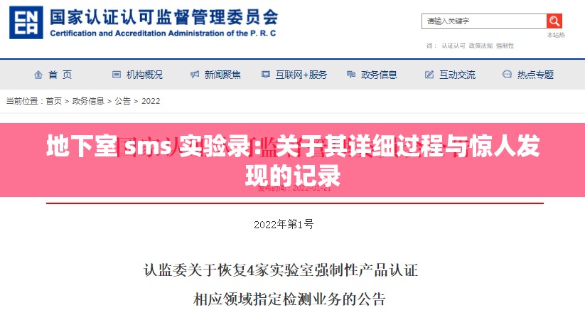 地下室 sms 实验录：关于其详细过程与惊人发现的记录