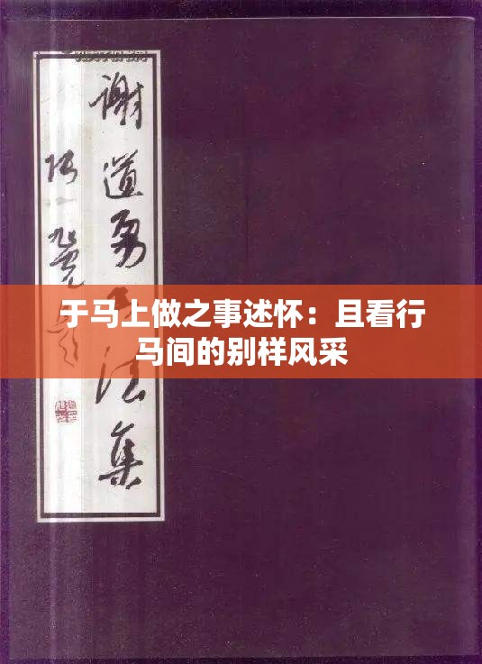 于马上做之事述怀：且看行马间的别样风采