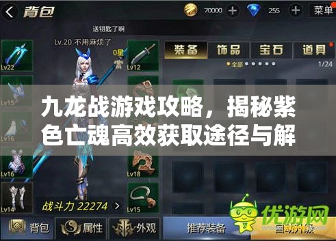 九龙战游戏攻略，揭秘紫色亡魂高效获取途径与解锁方法