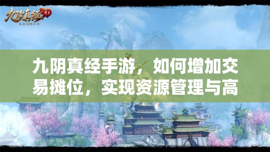 九阴真经手游，如何增加交易摊位，实现资源管理与高效利用以最大化其价值