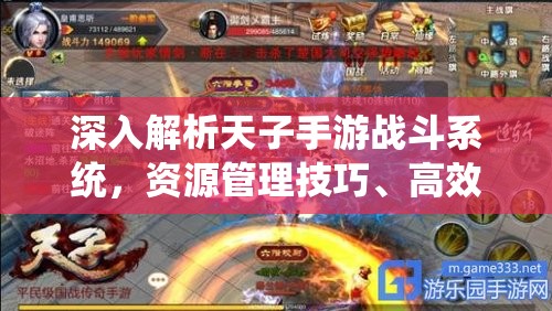 深入解析天子手游战斗系统，资源管理技巧、高效利用策略及价值最大化指南