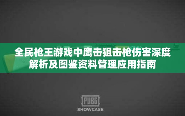 全民枪王游戏中鹰击狙击枪伤害深度解析及图鉴资料管理应用指南