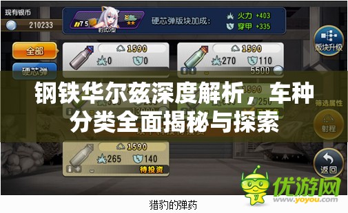 钢铁华尔兹深度解析，车种分类全面揭秘与探索
