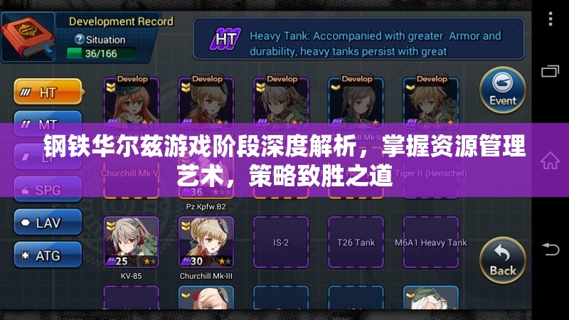 钢铁华尔兹游戏阶段深度解析，掌握资源管理艺术，策略致胜之道