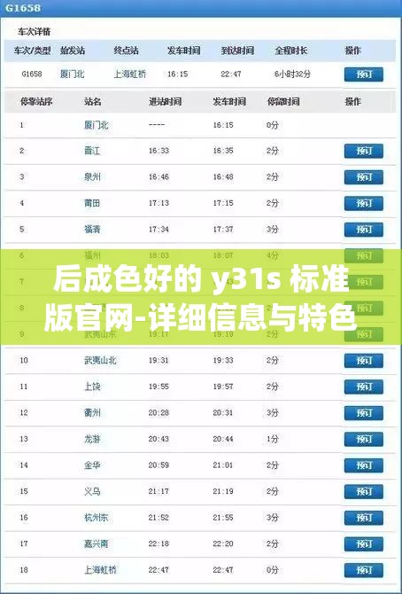 后成色好的 y31s 标准版官网-详细信息与特色亮点全解析