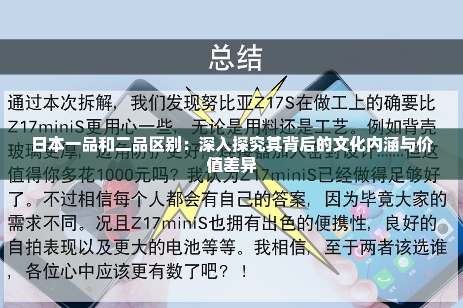 日本一品和二品区别：深入探究其背后的文化内涵与价值差异
