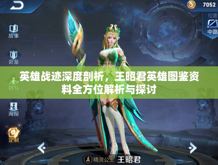 英雄战迹深度剖析，王昭君英雄图鉴资料全方位解析与探讨