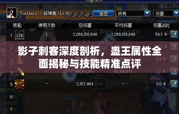 影子刺客深度剖析，蛊王属性全面揭秘与技能精准点评