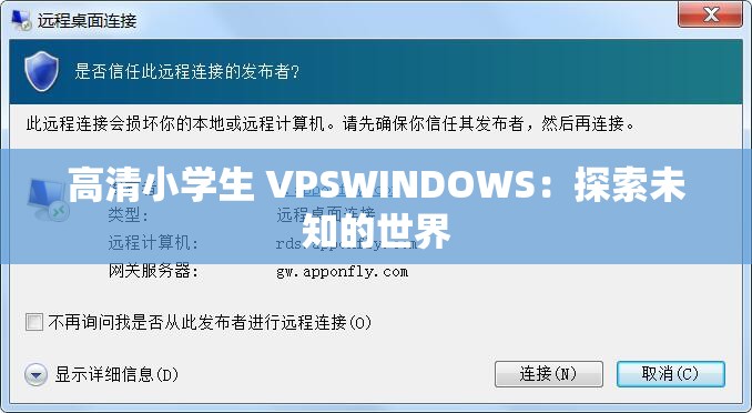 高清小学生 VPSWINDOWS：探索未知的世界
