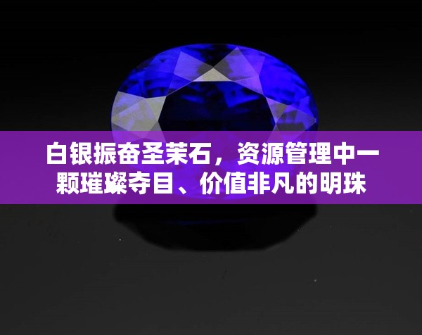 白银振奋圣茉石，资源管理中一颗璀璨夺目、价值非凡的明珠