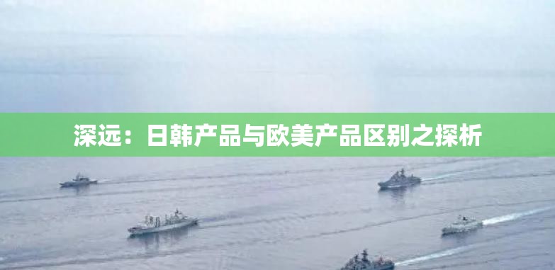 深远：日韩产品与欧美产品区别之探析