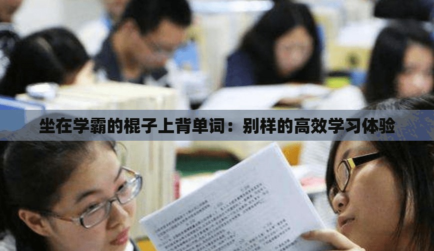 坐在学霸的棍子上背单词：别样的高效学习体验