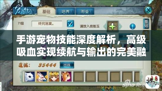 手游宠物技能深度解析，高级吸血实现续航与输出的完美融合策略