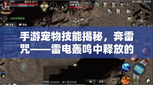 手游宠物技能揭秘，奔雷咒——雷电轰鸣中释放的终极制胜一击