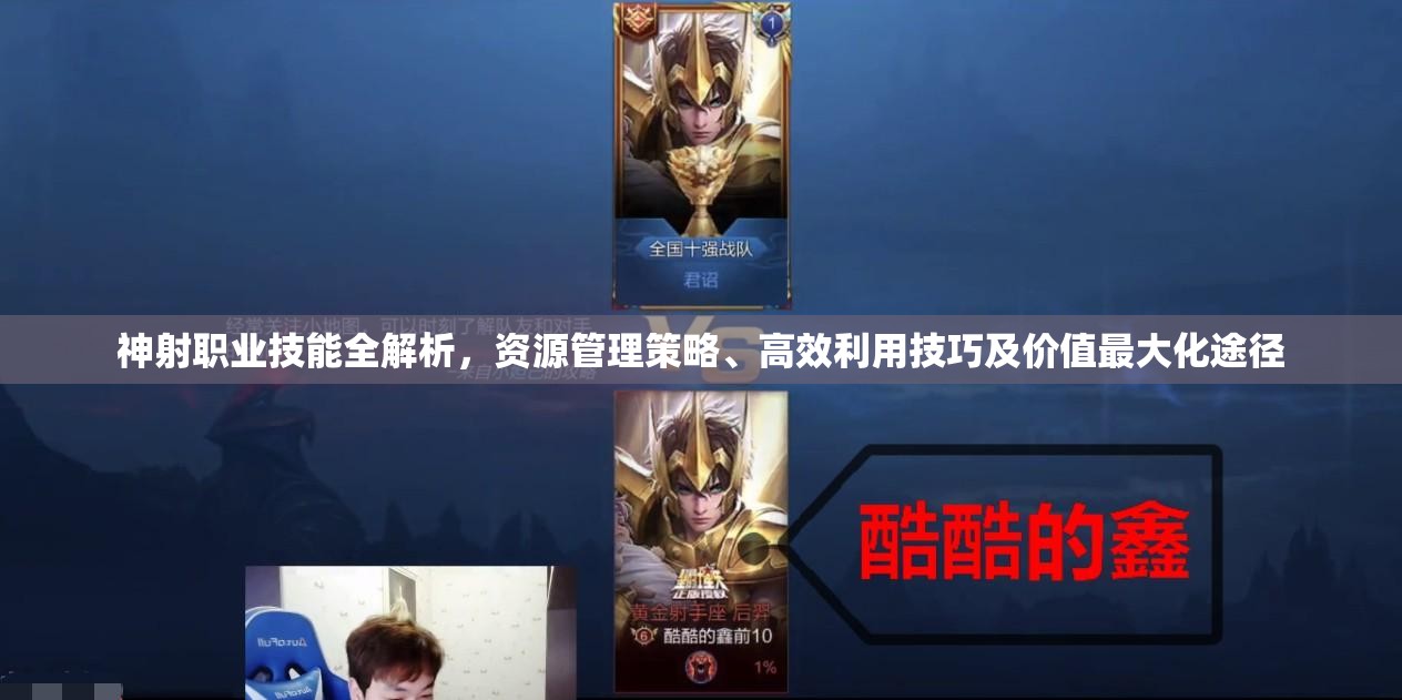 神射职业技能全解析，资源管理策略、高效利用技巧及价值最大化途径