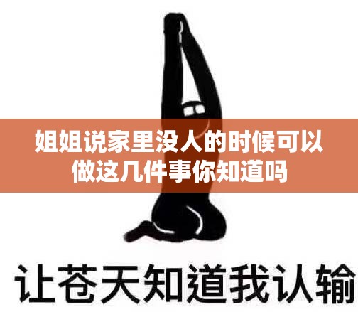 姐姐说家里没人的时候可以做这几件事你知道吗