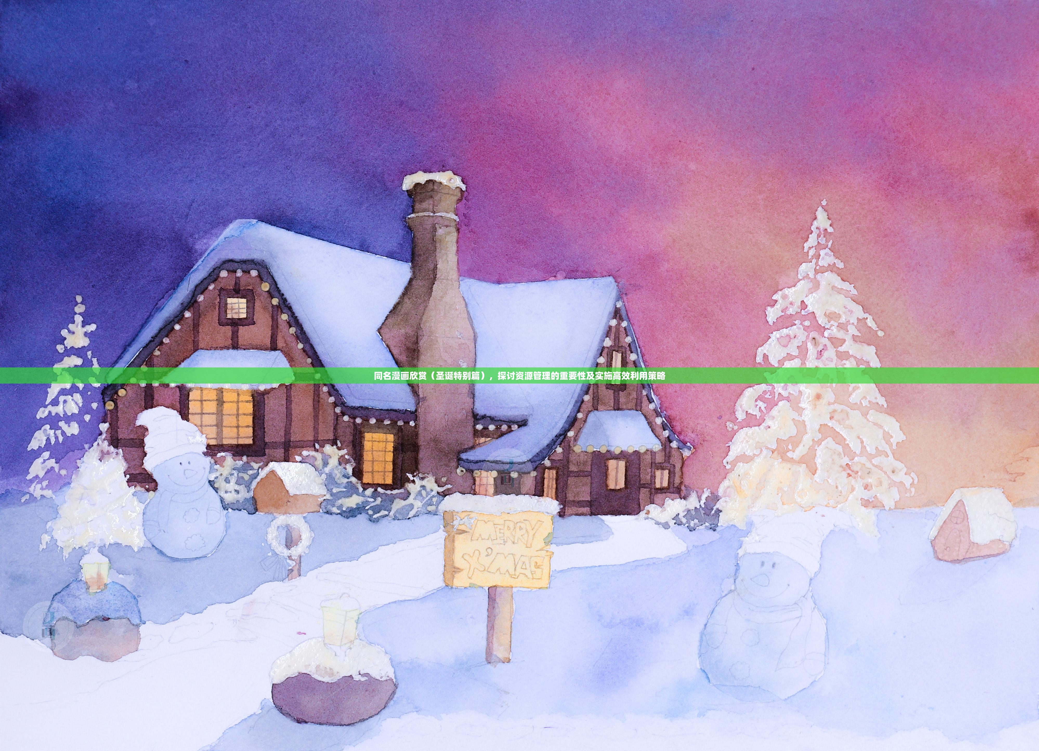 同名漫画欣赏（圣诞特别篇），探讨资源管理的重要性及实施高效利用策略