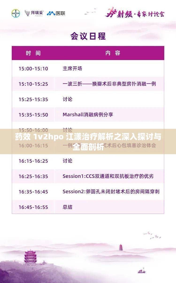 药效 1v2hpo 江漾治疗解析之深入探讨与全面剖析