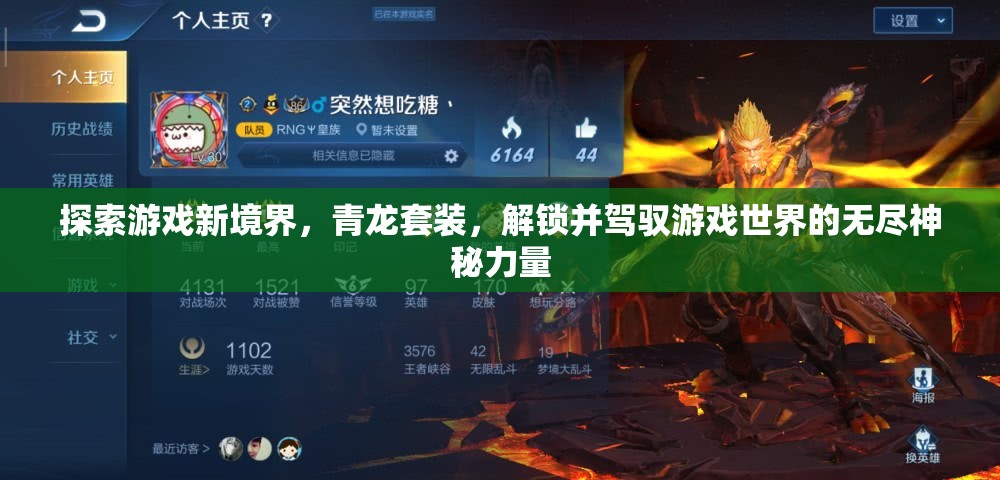探索游戏新境界，青龙套装，解锁并驾驭游戏世界的无尽神秘力量