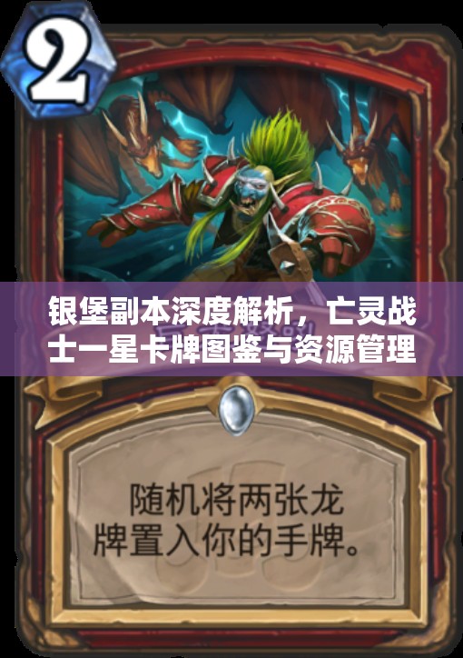 银堡副本深度解析，亡灵战士一星卡牌图鉴与资源管理策略艺术