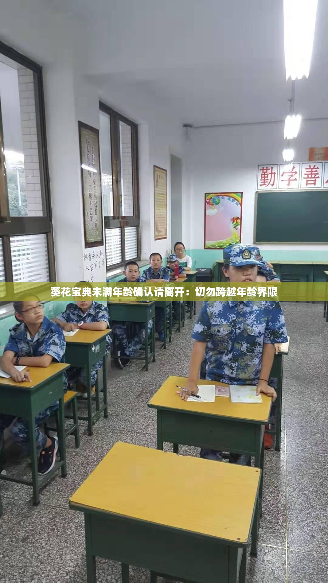 葵花宝典未满年龄确认请离开：切勿跨越年龄界限